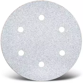 Menzer White Klett-Schleifscheibe 225mm 6-Loch K320, Normalkorund, 25 Stk. (231271320)