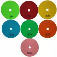 TECMIX 17664 Diamant Klett Schleif-u. Polierpad, K3000, &Oslash;100mm