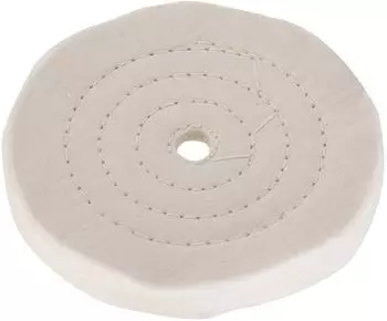 Silverline Tools Polierscheibe doppelt gen&auml;ht Baumwolle 150mm (633782)