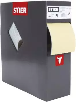 STIER Schleifpapier auf Schaumunterlage P180, 115x92mm, 25m (907072)