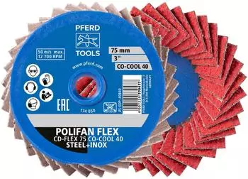 Pferd COMBIDISC CDR-FLEX Schleifscheibe 75mm Körnung 40, 10 Stk (42719828)