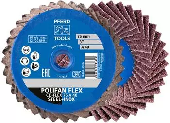Pferd COMBIDISC CDR-FLEX Schleifscheiben-Set Ø75mm Körnung 60, 10 Stk. (42719813)
