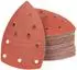 LuxusKollektion Deltaschleifpapier Klett 100 Körnung 152x105mm 11 Löcher (100 Stück)