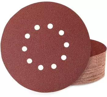 LuxusKollektion Schleifscheiben 225mm Klett, 10 Loch, Körnung P60-P400, 60 Stück
