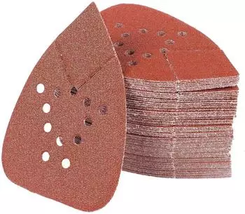 LuxusKollektion Dreieck-Schleifpapier Klett 135x93mm Körnung 60, 80 Stück