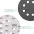 LuxusKollektion Schleifscheiben 125mm Klett Körnung 800, 8 Löcher, 70 Stück (P800)