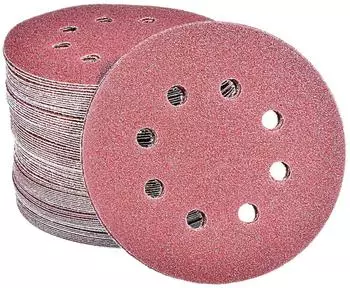LuxusKollektion Schleifscheiben 125mm Klett 8 Loch Körnung 60 (100 Stück)