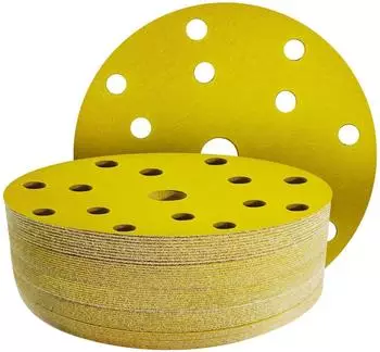 LuxusKollektion Klett-Schleifscheiben 150mm 15-Loch Körnung 240, 50 Stück