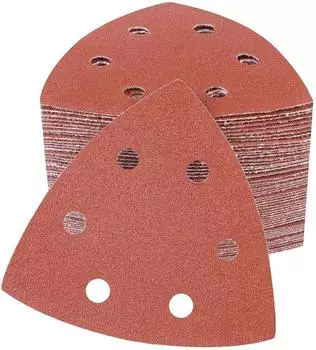 LuxusKollektion Deltaschleifpapier 93x93mm Körnung 100, 100 Stück