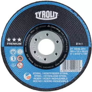Tyrolit Schruppschleifscheibe Premium "2 in 1" 178x8mm (34046135)