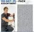 LuxusKollektion Schleifstreifen Netz Klett 115x230mm Körnung 120, Keramik (25 Stück)