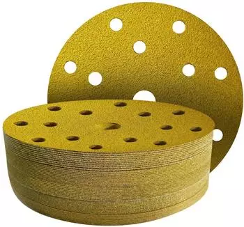 LuxusKollektion Klett-Schleifscheiben 150mm 15-Loch Körnung P80, 50 Stück