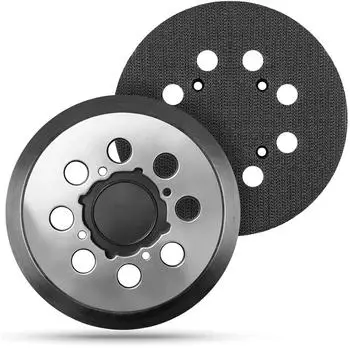 LuxusKollektion Schleifpad 125mm, 8 Loch, 4 Schrauben, Metallunterstützung (DWE64233)
