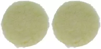 vhbw Polierschwamm f&uuml;r Exzenter- & Schwingschleifer, 12,5cm, beige (177961880-7)