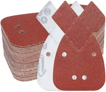 LuxusKollektion Schleifpapier Dreieck Klett 93x168mm K&ouml;rnung 40, 70 St&uuml;ck