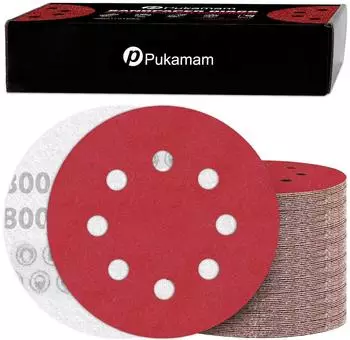 LuxusKollektion Schleifscheiben 125mm Klett P800 8-Loch, 120 St&uuml;ck