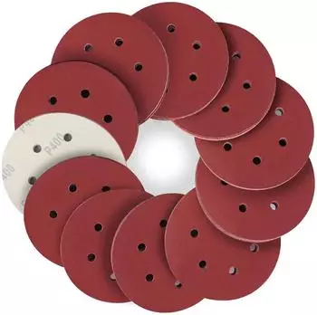 LuxusKollektion Schleifscheiben 150mm Klett 6-Loch P400, 50 St&uuml;ck