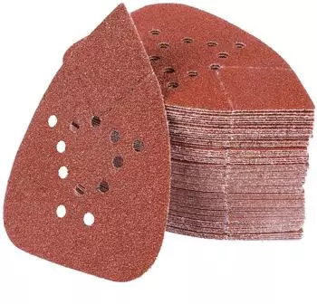 LuxusKollektion Dreieckschleifpapier Klett 40 K&ouml;rnung 135x93mm 12 L&ouml;cher, 70 St&uuml;ck