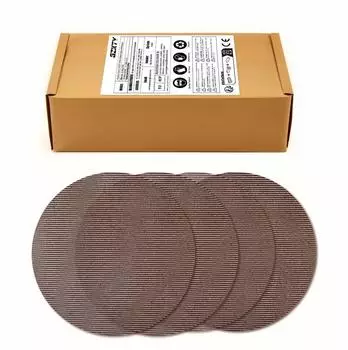 LuxusKollektion Schleifgitter 150mm Klett Körnung 120 für Exzenterschleifer, 50 Stück