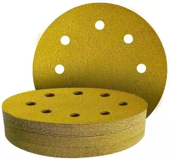 LuxusKollektion Schleifpapier Klett 180mm, 8-Loch, 30 Stück, Körnung 40-240