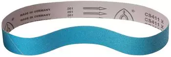 Klingspor CS 411 X Schleifband 50x1000mm Zirkonkorund, 4er-Set Korn 40/60/80/120