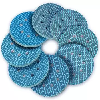 LuxusKollektion Schleifscheiben 125mm Klett Zirkonoxid Körnung 60-400 Mix, 8-Loch, 64 Stück