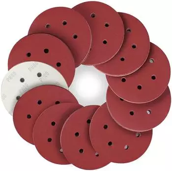 LuxusKollektion Schleifscheiben 150mm Klett 6-Loch P800 für Exzenterschleifer (50 Stück)