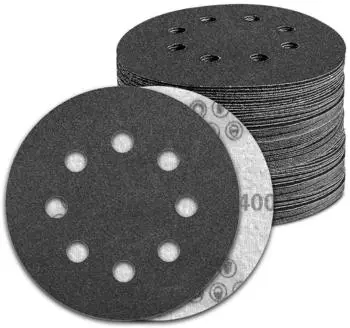 LuxusKollektion Nassschleifscheiben 125mm, 8-Loch, Körnung 400, 100 Stück