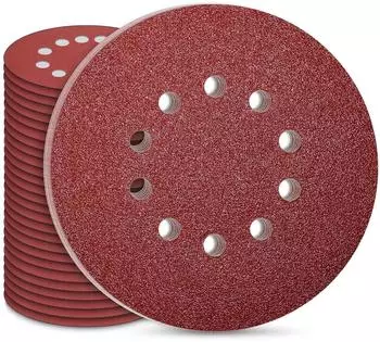 LuxusKollektion Schleifscheibe 225mm Klett, Körnung P40, 10 Loch (30 Stück)