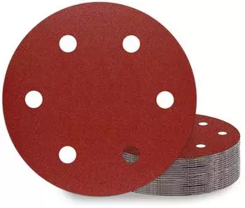 LuxusKollektion Schleifscheiben Klett 225mm, Körnung P150, 6-Loch, 25 Stück