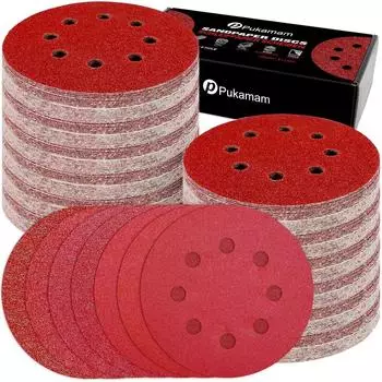 LuxusKollektion Exzenter-Schleifpapier 125mm Klett, 8-Loch, gemischte K&ouml;rnung (140 St&uuml;ck)
