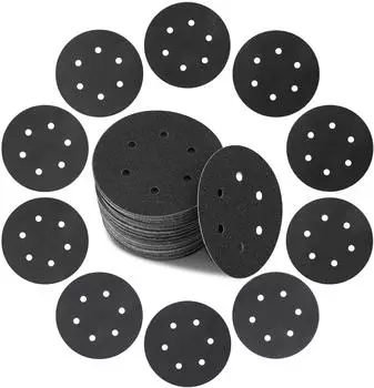 LuxusKollektion Schleifscheiben 150mm Klett, Siliziumkarbid, 6-Loch, Nass & Trocken, Körnung 60-400 (50 Stück)