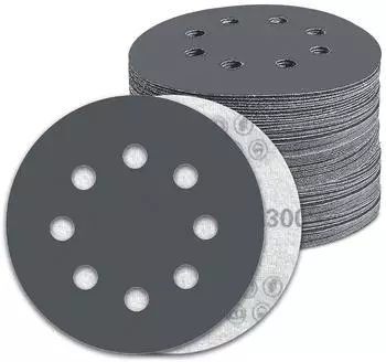 LuxusKollektion Schleifscheiben 125mm Klett 8-Loch K&ouml;rnung 3000 Siliziumkarbid (G3000)