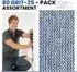 LuxusKollektion Netz-Schleifstreifen Klett 80x230mm Körnung 80, Keramik, 25 Stück