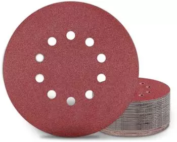 LuxusKollektion Schleifscheiben 225mm Klett P100 10 Loch, 25 St&uuml;ck