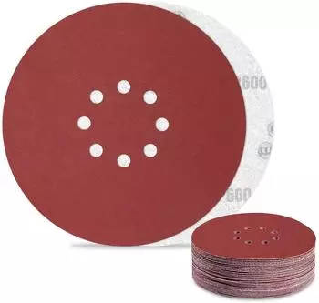 LuxusKollektion Schleifpapier 225mm Klett, K&ouml;rnung 600, 8-Loch, 30 St&uuml;ck