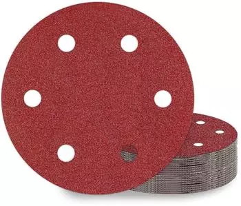 LuxusKollektion Schleifscheiben Klett 225mm, K&ouml;rnung P60, 6-Loch, 25 St&uuml;ck