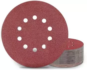 LuxusKollektion Schleifscheiben 225mm Klett P60 10 Loch, 25 St&uuml;ck