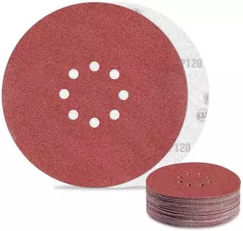 LuxusKollektion Schleifscheiben 225mm Klett K&ouml;rnung 120, 30 St&uuml;ck f&uuml;r Trockenbauschleifer