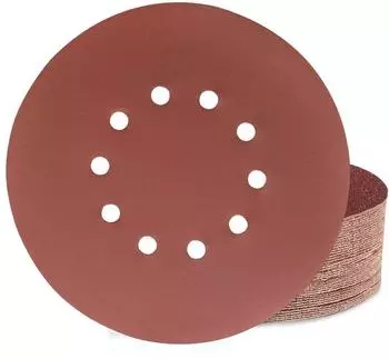 LuxusKollektion Schleifscheiben 225mm Klett 10-Loch P240 f&uuml;r Langhalsschleifer (40 St&uuml;ck)