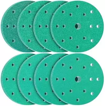 LuxusKollektion Schleifscheiben 150mm 15-Loch Klett K&ouml;rnung MIX, 80 St&uuml;ck