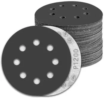 LuxusKollektion Nassschleifpapier 125mm Klett 8-Loch Körnung 1200 Siliziumkarbid (G1200)