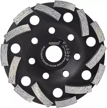 LuxusKollektion Diamantschleiftopf 125mm, 22,23mm Aufnahme, f&uuml;r Beton & Stein