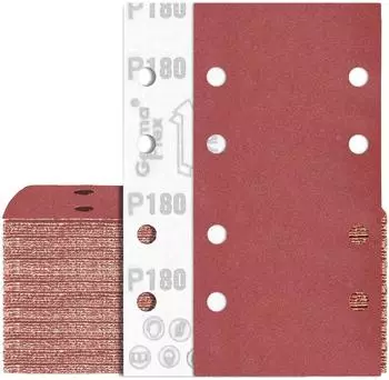 LuxusKollektion Schleifpapier für Schwingschleifer 93x185mm P180, 80 Stück