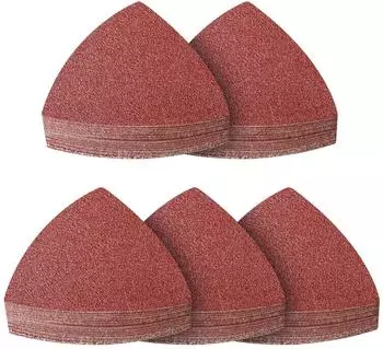 LuxusKollektion Schleifpapier Dreieck 93mm K&ouml;rnung 100 Klett, 100 St&uuml;ck
