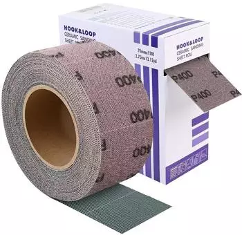 LuxusKollektion Schleifpapier Netz Rolle P400, Klett, 70mm x 12m