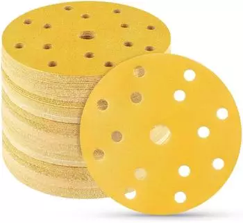 LuxusKollektion Schleifscheiben 150mm Klett, K&ouml;rnung 120, 15 Loch, 50 St&uuml;ck