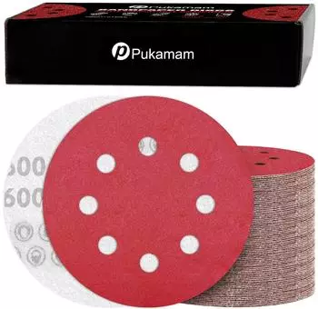 LuxusKollektion Schleifscheiben 125mm Klett 8-Loch K&ouml;rnung P600, 120 St&uuml;ck