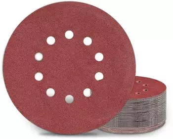 LuxusKollektion Schleifscheiben 225mm Klett P120 10 Loch, 25 St&uuml;ck