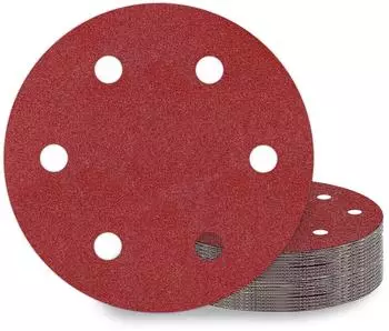 LuxusKollektion Schleifscheiben Klett 225mm P100 6-Loch, 25 St&uuml;ck